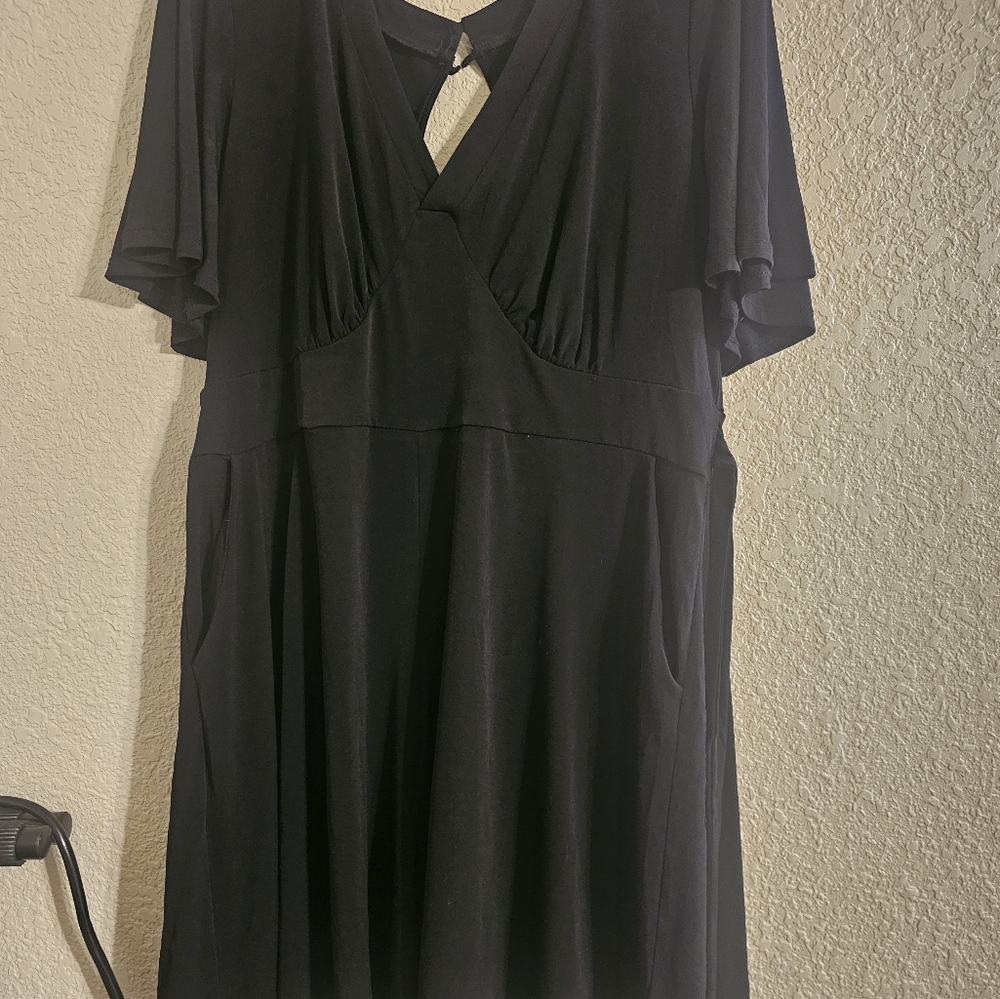 Torrid 1x Studio Knit Flutter Sleeve Romper - Picture 4 of 5